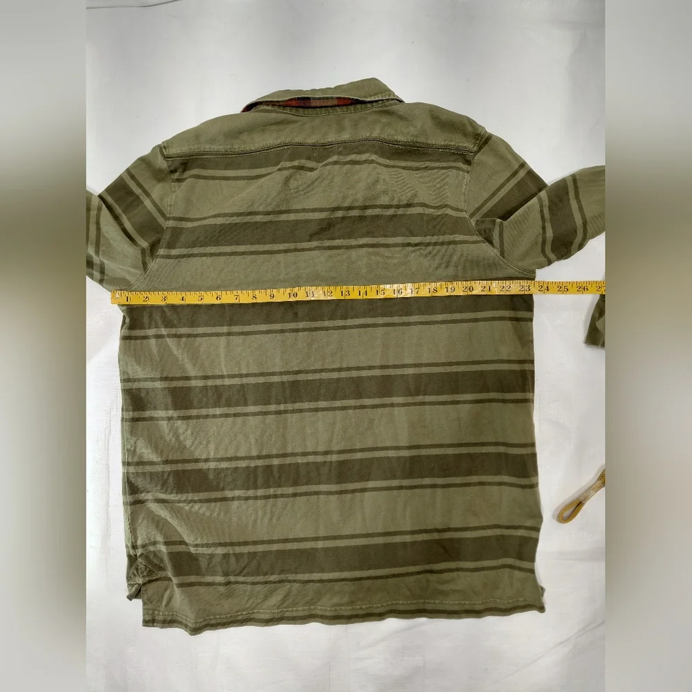 The North Face Green Striped Rugby